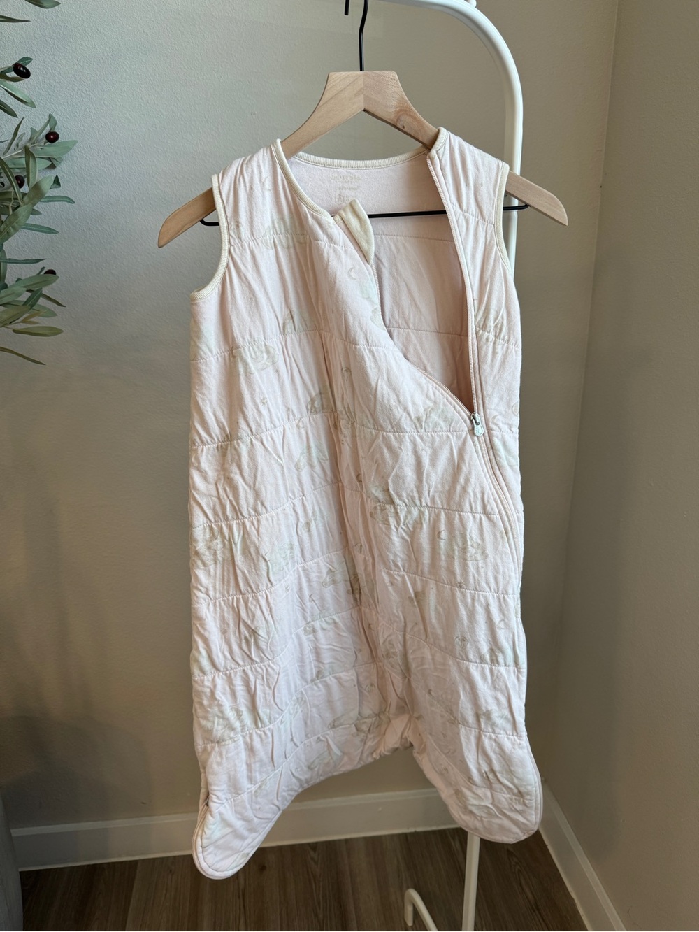 Burt's Bees Baby Wearable Blanket 100% Organic Cotton Pink size XL 1.5 TOG